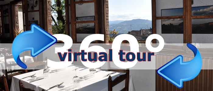 Click per visualizzare il Virtual Tour di Bar Ristorante Albergo La Rocca San Leo